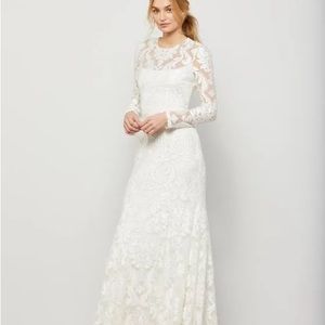 BCBGMaxAzria Brand New White Evening/Wedding Gown with Tag xs